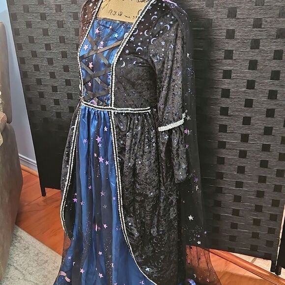 Spirit Soceress Starry Night Blue and Black Costume Size Small - Picture 3 of 13